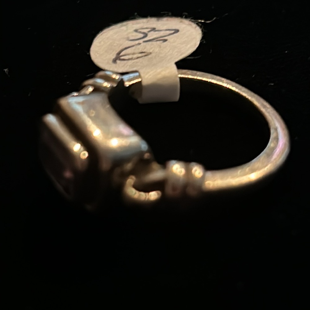 Silpada Retired .925 Sterling Silver Amethyst Ring Size 6 February Birthstone - Picture 8 of 8